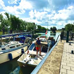 First Chambly lock. Picture taken by lock tender