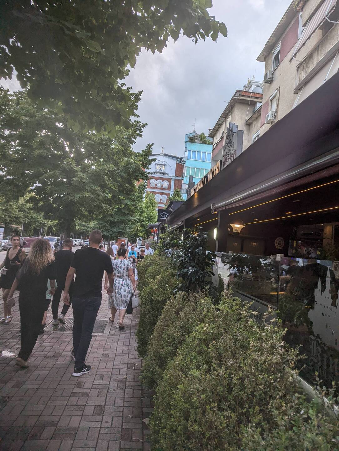 The streets of Tirana city