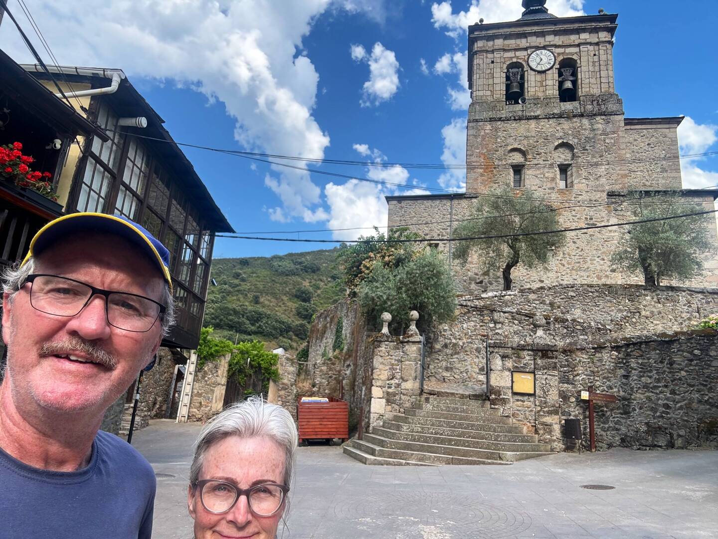 That's church of San Nicholas in Molinaseca behind us