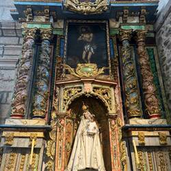 This is the Altar - Mary is center and more prominent than Jesus.