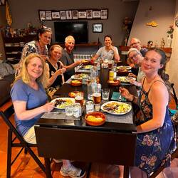 Our dinner family in Casa San Nicolas