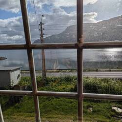 Blick beim Frühstück