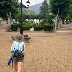 Cool park in Villafranca- before the rain!