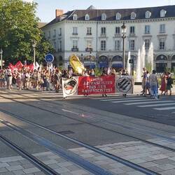 Anti fascist march in Tours. There must be some sort of election coming up
