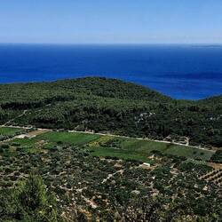 Out beyond the horizon is Italy