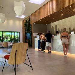 Reception innen😳puure Luxus für e Campsite