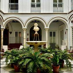 As you walk the streets you sometimes get a glimpse of a lovely courtyard.