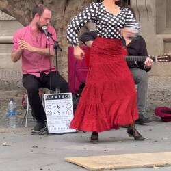 We did not go to any flamenco shows (have seen in the past) but enjoyed seeing them around town.