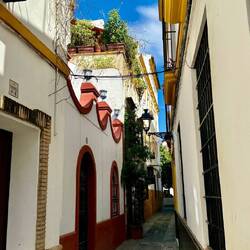 Narrow lane in the Jewish quarter.