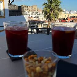 We were lucky to have a nice rooftop bar on our hotel. Great view and nice refreshing drinks.