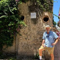 Pipes from the Roman aqueduct running thru a wall in the Jewish quarter.
