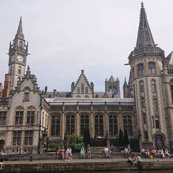 Scenery across the canal at Ghent