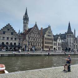 Scenery across the canal at Ghent