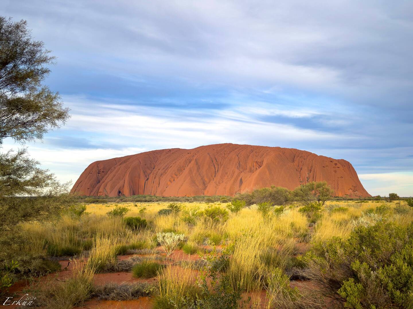 Uluru @ sunset ... when we arrived @ 5:42p — Uluru-Kata Tjuta NP, NT.