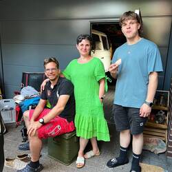 Verpflegung von Mama Steidle, denn auf leeren Magen packts sich schlecht