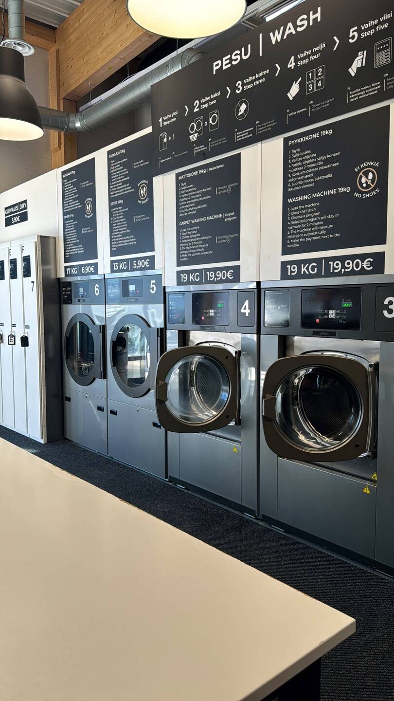 Hallo Finnland. Erstmal waschen.