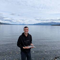 See Forelle gefangen