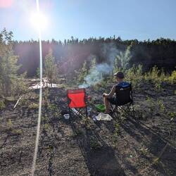 Schlafplatz Ausblick in Alaska