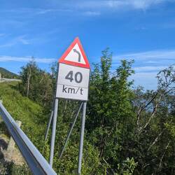 40 km je Tonne, dann bin ich ja mit 6 km/h zu schnell...
