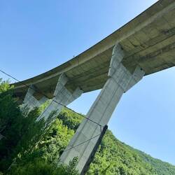 Highway overpasses in Spain are impressive and way up there!