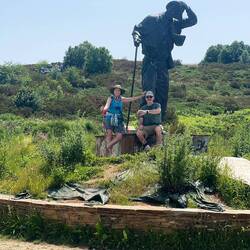 Huge statue of Santiago!