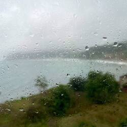 Last rainy glimpse of the ocean