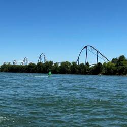 Goliath rollercoaster at Six Flags Montreal