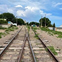 Fussweg zum Strand von Balykchy