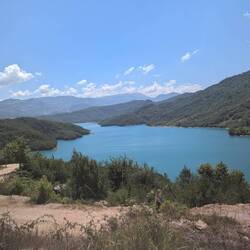 Leaving the lake shore - the hike started gently and gradually increased in pitch