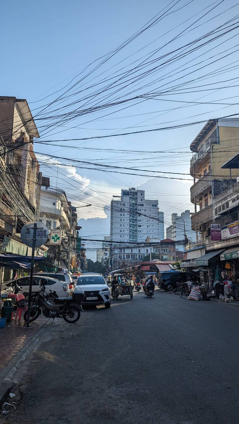 Phnom Penh, outside my hostel