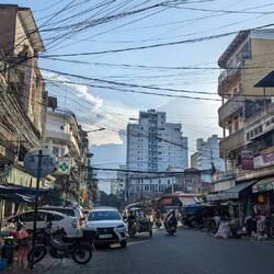 Phnom Penh, outside my hostel