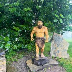 Cool carving. There is an area of Spain near Atapuerca were it is believed mankind originated