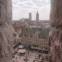 Ghent from Gravensteen Castle
