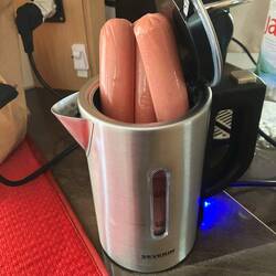 Zum Zmittag git's Hotdog😋Improvisierts Choche😜