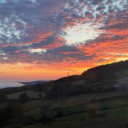 Mountain sunset