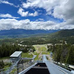 View from the top of the large hill