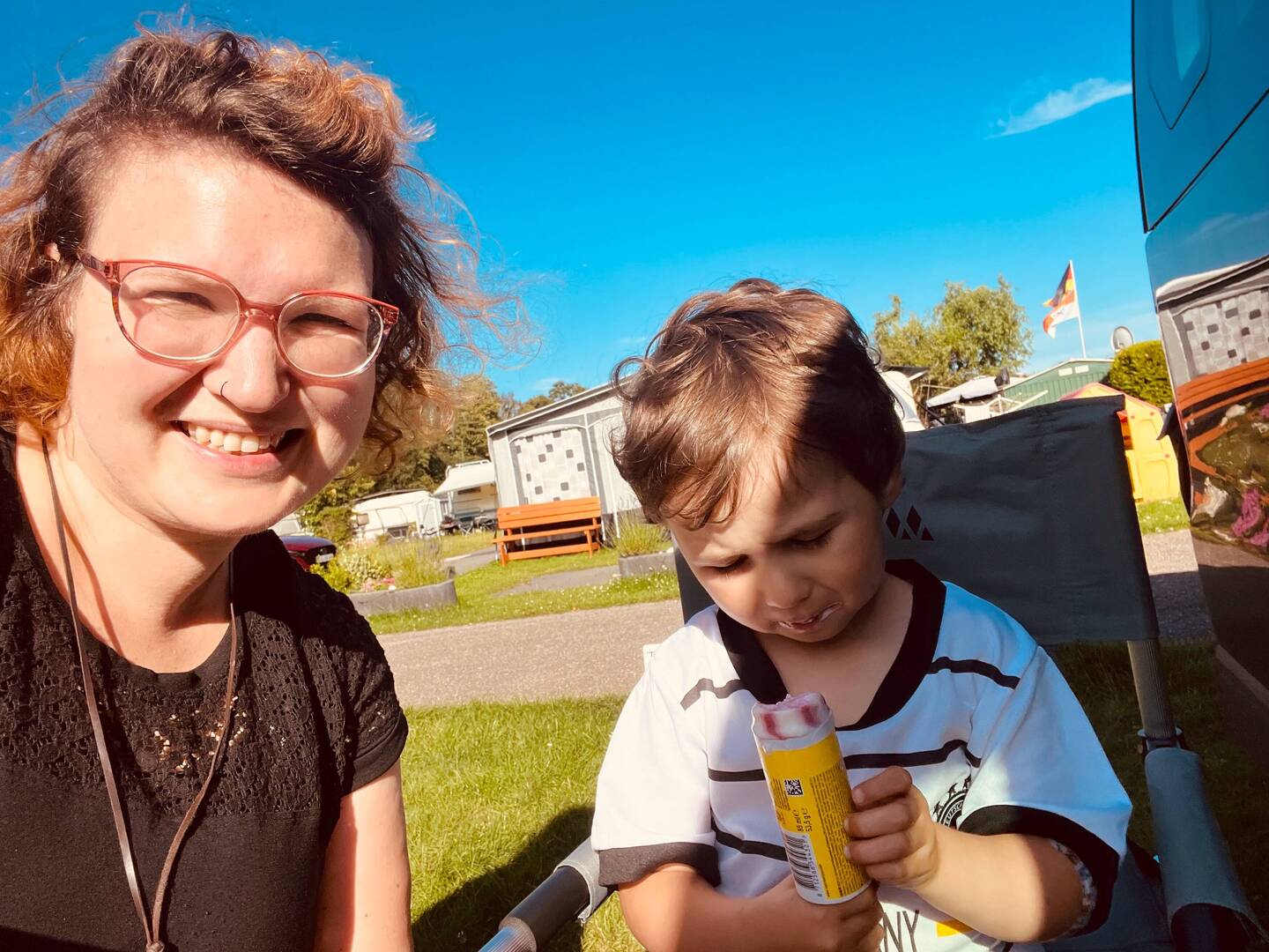 Leider gibt es nur ein Eis Ankunftsbild zu mehr hat es nicht gereicht