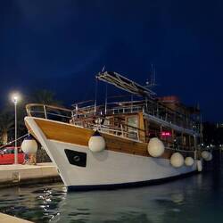 View while having dinner waterside