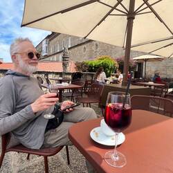 Relaxing at the Parador