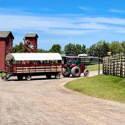 There were also farms and a petting zoo.