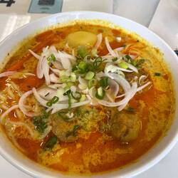 Chicken curry noodles