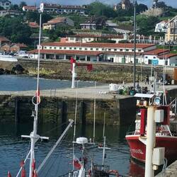 The port adjacent to the beach at Comillas