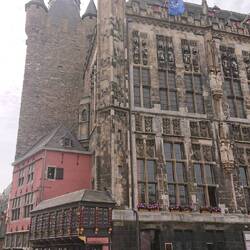 A very old and exclusive bar on the side of the town hall