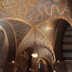 Mosaic ceiling in Aachen Cathedral