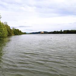 Vom Steg auf der Rhone