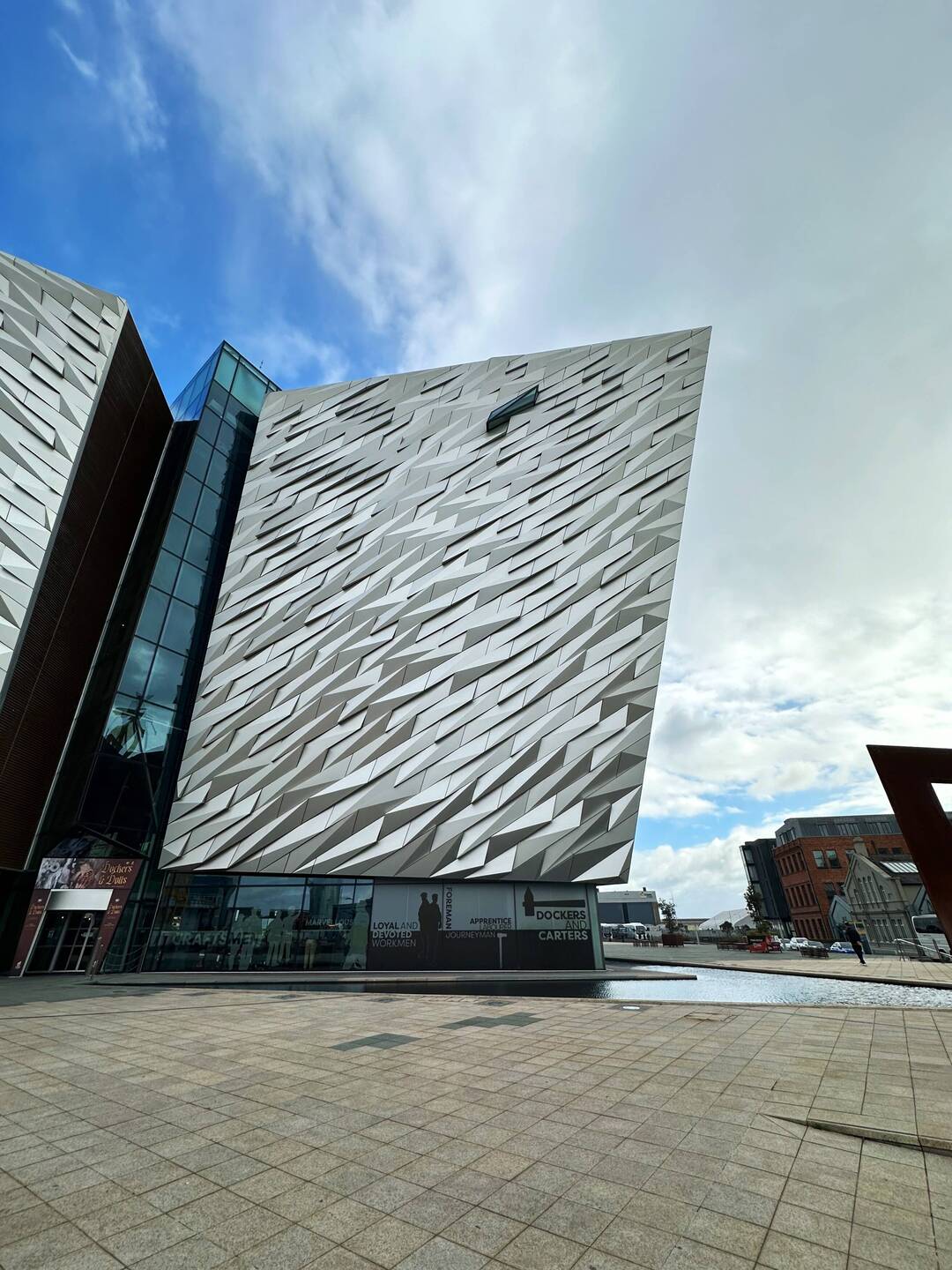 The outside of the Titanic museum.