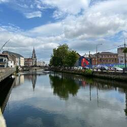 Waterway in downtown Cork.