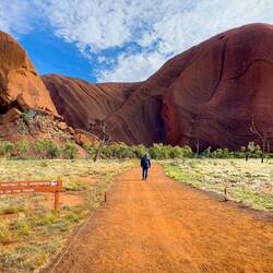Kuniya Walk ... heading to the Mutitjulu Waterhole — Uluru, NT