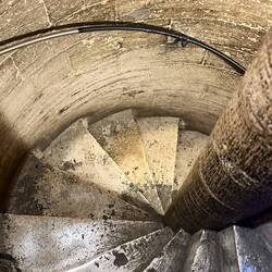 I waited in line, not knowing for what, only to ascend this narrow, 61-step staircase for ...