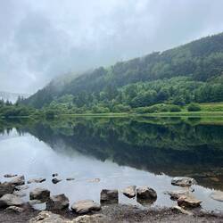 At Glendalough we walked down to a beautiful lake